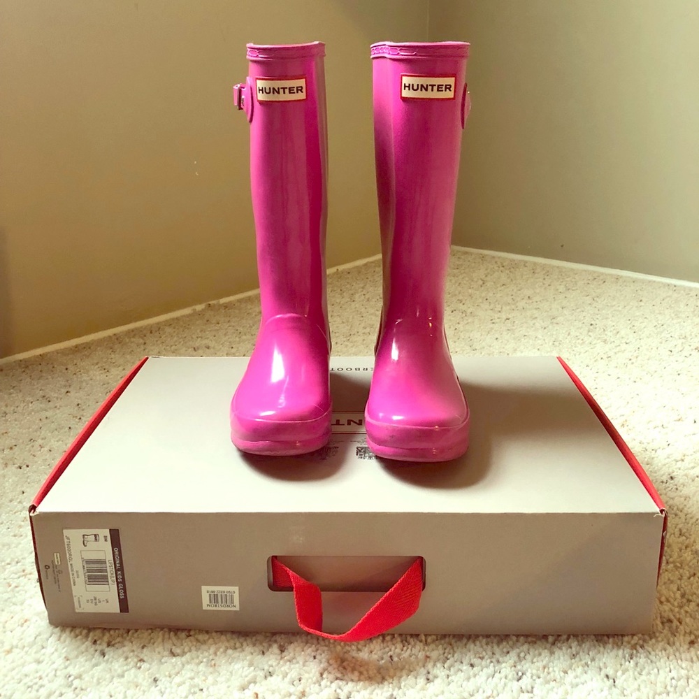 Pink girls Hunter Boots